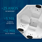 Spa Redondo Berlim COMPLETO com hidromassagem em acrílico | S
